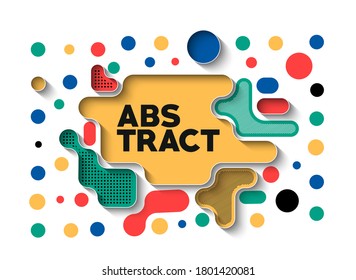 Abstract banner poster with space of your text, vector illustration Design shapes.  