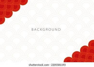 Abstract  Banner Presentation Background Wave Chinese Professional Wallpaper Red