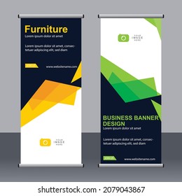 Resumen conjunto de pancartas, plantilla de banner estándar, diseño de pancartas moderno.