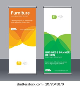 Resumen conjunto de pancartas, plantilla de banner estándar, diseño de pancartas moderno.