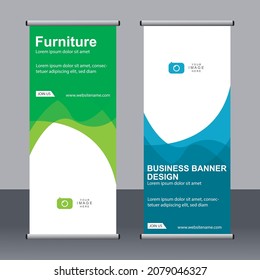 Resumen conjunto de pancartas, plantilla de banner estándar, diseño de pancartas moderno.
