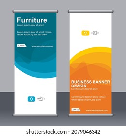 Resumen conjunto de pancartas, plantilla de banner estándar, diseño de pancartas moderno.