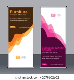 Resumen conjunto de pancartas, plantilla de banner estándar, diseño de pancartas moderno.