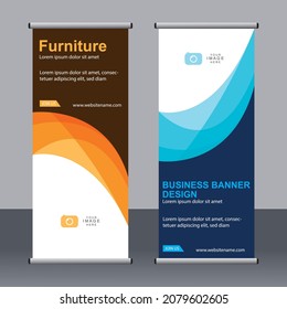 Resumen conjunto de pancartas, plantilla de banner estándar, diseño de pancartas moderno.