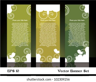 Abstract Banner Set