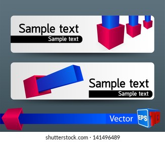 Abstract Banner Set
