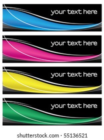 Abstract Banner Set