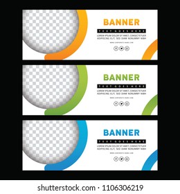 Abstract banner set. Creative brochure design. Facebook banner design. vector illustration. Gift card. sale voucher 