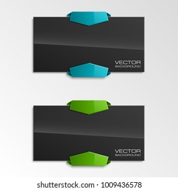 abstract banner set. The rectangle form as two advertising poster. The flat banner image. Advertising Design shape. label banner tag.
