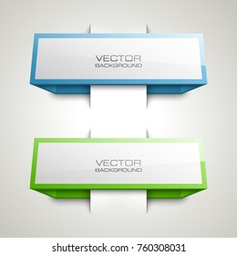 abstract banner set. The rectangle form as two advertising banner poster. The flat banner with sharp corner image. Advertising Design shape. label ribbon tag. Two straight arrow ribbon banner