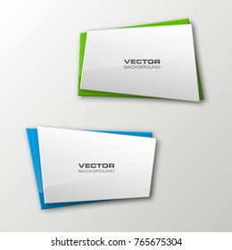 abstract banner set. The rectangle form as two advertising poster. The flat banner image. Advertising Design shape. label banner tag.