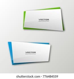 abstract banner set. The rectangle form as two advertising poster. The flat banner image. Advertising Design shape. label banner tag.