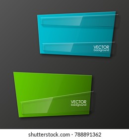 abstract banner set. The rectangle form as two advertising poster. The flat banner image. Advertising Design shape. label banner tag.