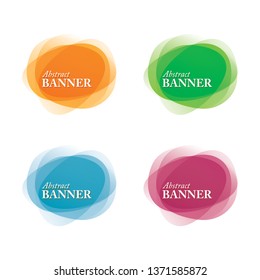 Abstract banner set. Vector illustration