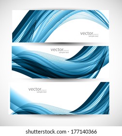 abstract banner set Vector illustration