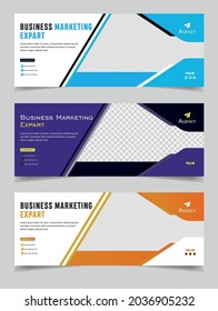 Abstract banner set. Web banner. Creative brochure design. Facebook banner design. vector illustration