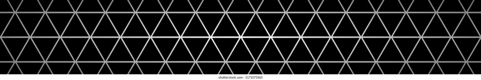 Abstract banner of small triangles in black colors