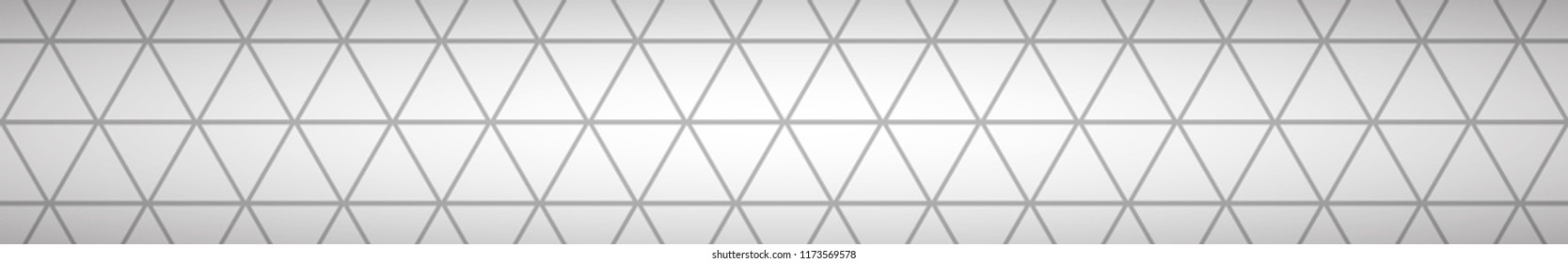 Abstract banner of small triangles in gray colors