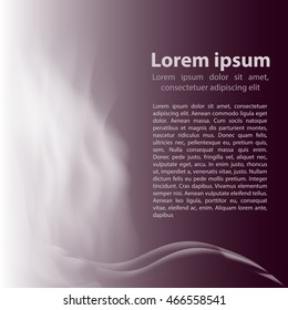 Abstract banner with smoke. Vector abstract background for banner, card, poster, identity,web