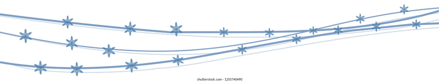 Abstract banner with snowflakes. Winter banner. Vector illustration