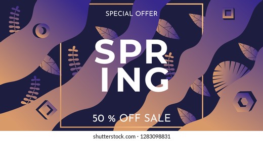 Abstract banner "Spring"