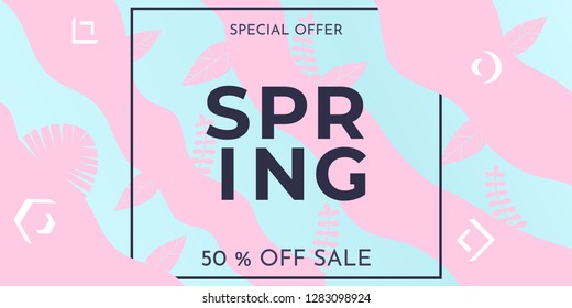 Abstract banner "Spring"
