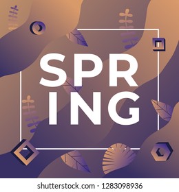 Abstract banner "Spring"