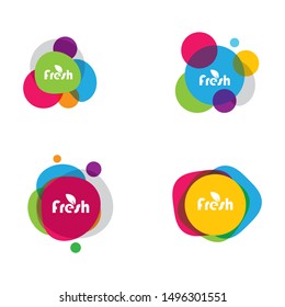 Abstract banner symbol vector icon