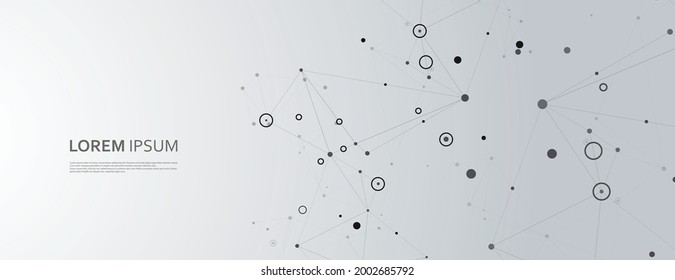 Abstract banner. Abstract tech background. Business concept. Digital technology backdrop. Digital science technology concept. Internet technology. High tech screen