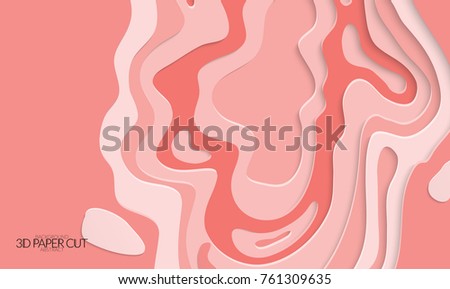 abstract banner template 3 d paper cut stock vector royalty free