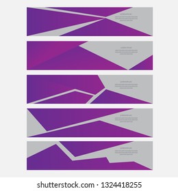 abstract banner template all cracks