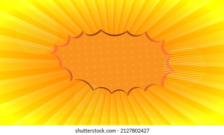 abstract banner template backgroound in yellow.