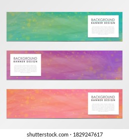 Abstract Banner Template. Background Texture Soft Bright. Vector Horizontal Design.