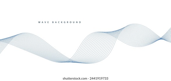 
Abstract banner template with Blue wavy lines. Technology banner. EPS10