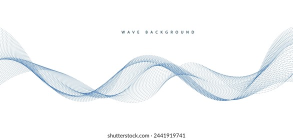 
Abstract banner template with Blue wavy lines. Technology banner. EPS10