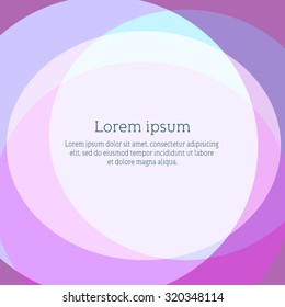 Abstract banner template design with circles. Vector background for flyer, blank, card, invitation, brochure cover design template.  