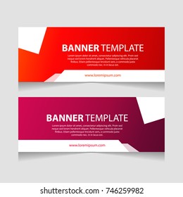Abstract banner template design. Elegant banner template.