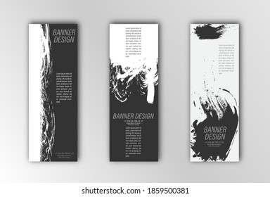 Abstract banner template. Editable vector illustration. Flat design