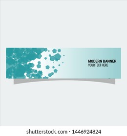 Abstract banner template flat design