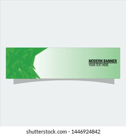 Abstract banner template flat design