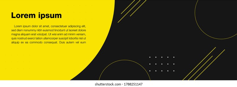 ิิModern abstract banner template, geometric element banner