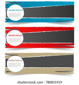 abstract banner template isolated on white background vector design