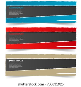 abstract banner template isolated on white background vector design