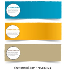 abstract banner template isolated on white background vector design