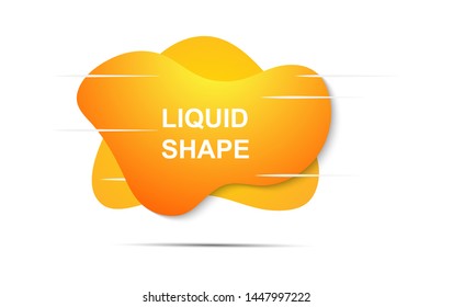  Abstract banner template liquid fluid shape, ready to use for webpage, flyer, banner, ads vector illustration