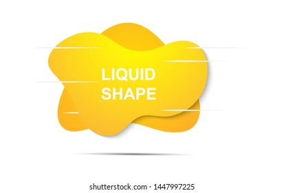  Abstract banner template liquid fluid shape, ready to use for webpage, flyer, banner, ads vector illustration