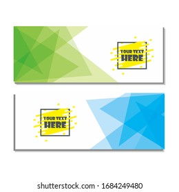 abstract banner template with modern design