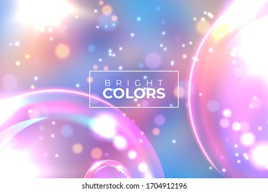 Plantilla de banner abstracto conjunto de esferas 3d Dinámica Bubbles Diseño, bolas de neón gradiente moderno estilo vectorial. ilustración vectorial