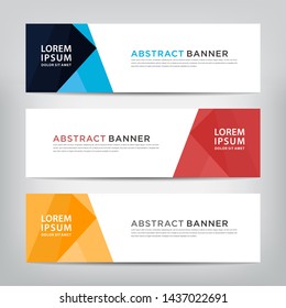 abstract banner template, vector illustration