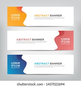 abstract banner template, vector illustration